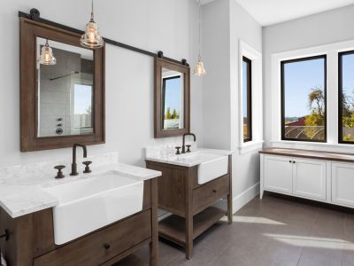 Bathroom Farmhouse Sink Installation!